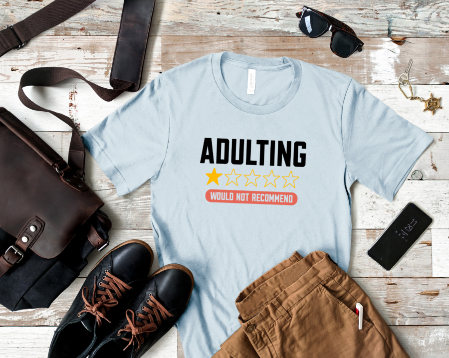 Skyblue Men adulting would not recommend