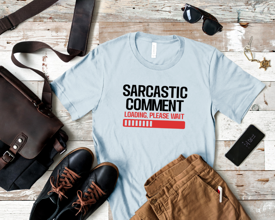 Skyblue Men sarcastic comment loading please wait