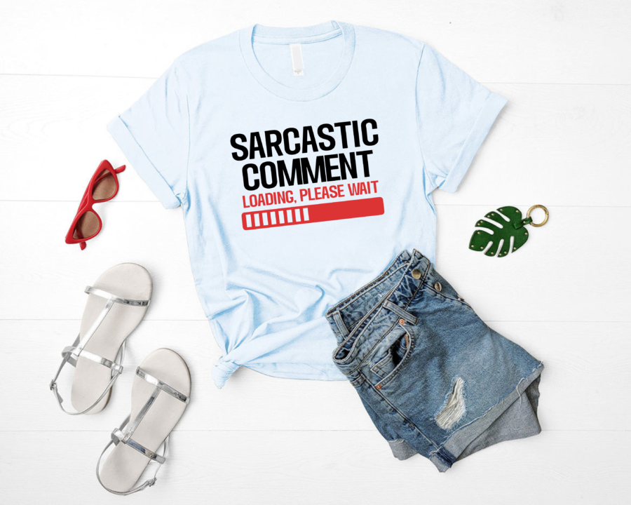 Skyblue Women sarcastic comment loading please wait