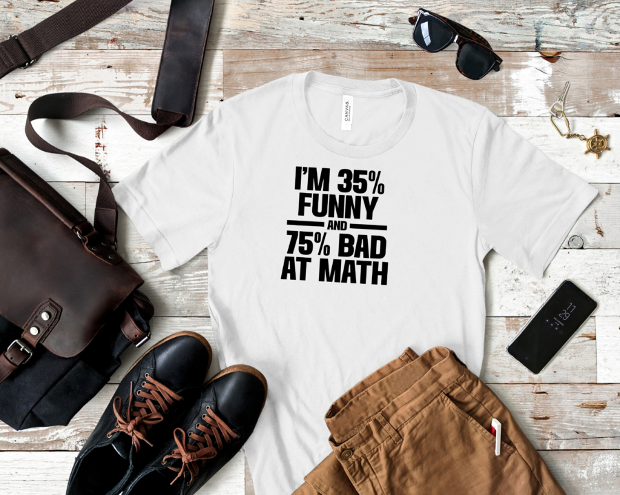 White Men im 35 percent funny and 75 percent bad at math